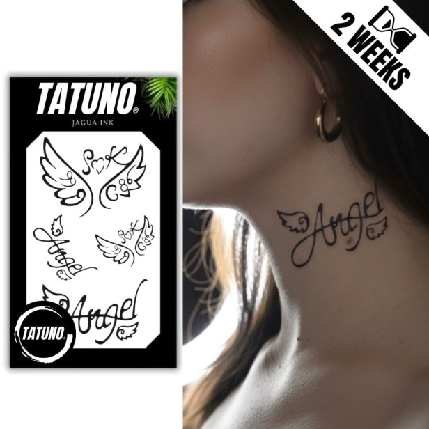 Tatuaż jagua półtrwały angel skrzydła