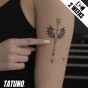 Tatuaż jagua półtrwały strzała mocy