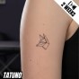 Tatuaż jagua półtrwały zwierzęta strzałki