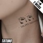 Tatuaż jagua półtrwały psie łapki happy together