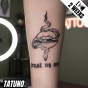 Tatuaż jagua półtrwały trust no one