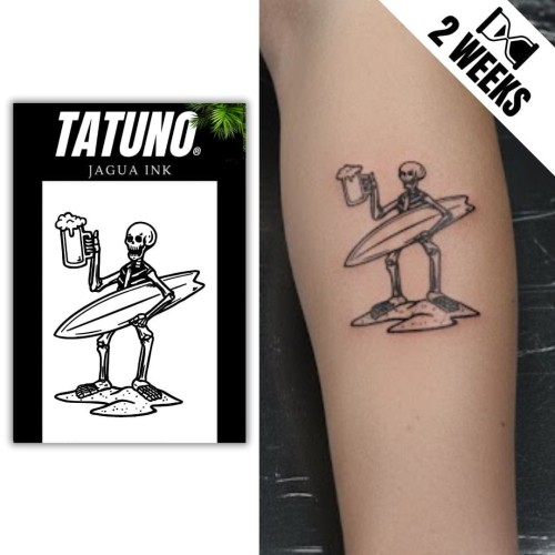 Tatuaż jagua półtrwały surfer