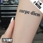 Tatuaż jagua półtrwały carpe diem chwytaj dzień
