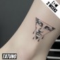 Tatuaż jagua półtrwały grecka łza