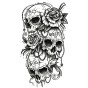 Tatuaż czaszki jack szkieleton skull na halloween